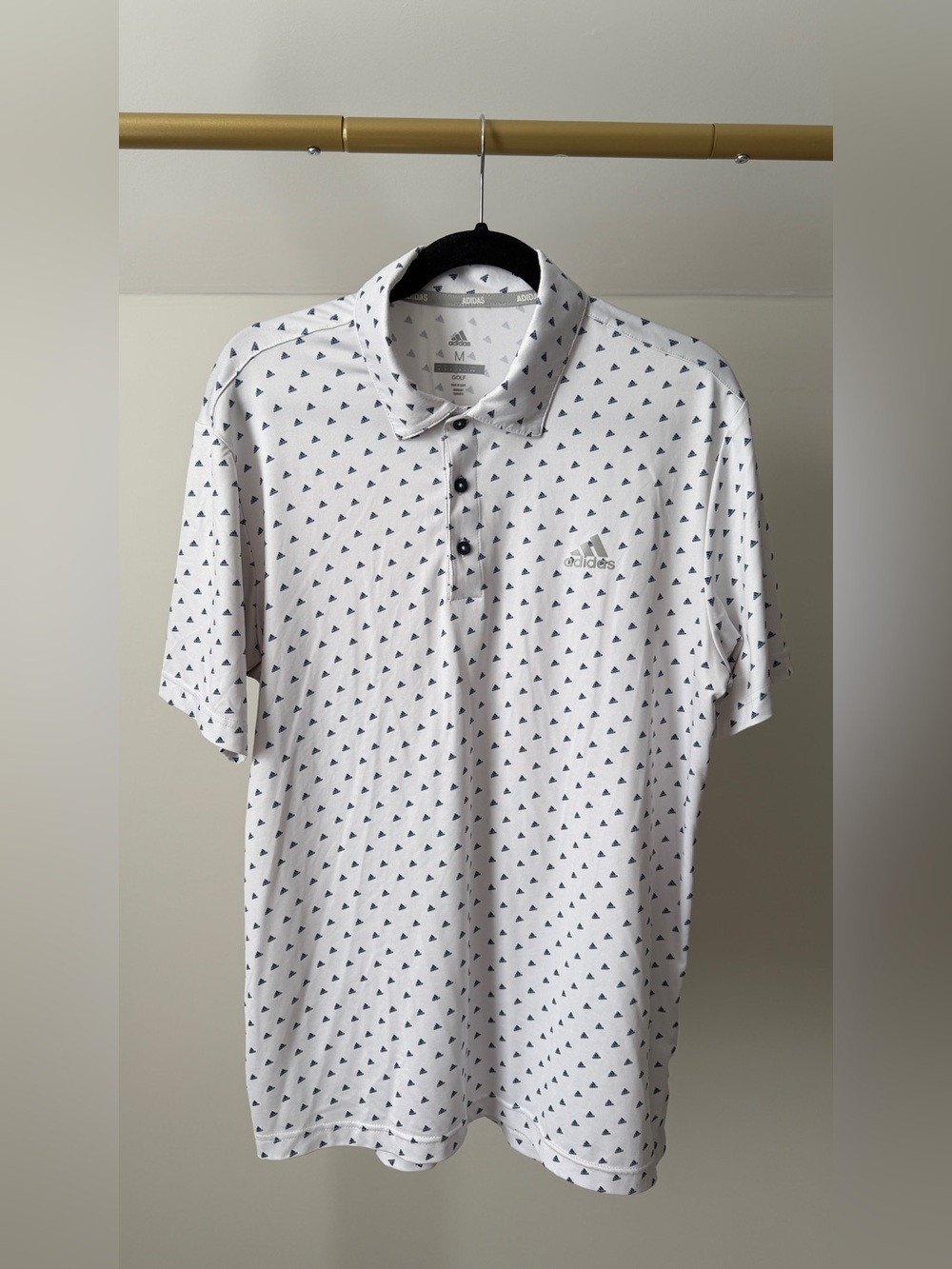 Adidas Menβs Ultimate365 Essence Print Climacool Golf Polo sz M
